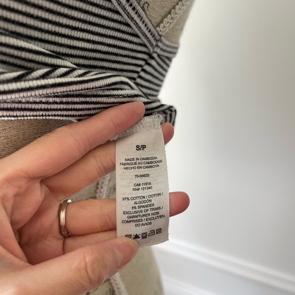 Garage Striped Black and White cropped Tank Top - Picture 6 of 6